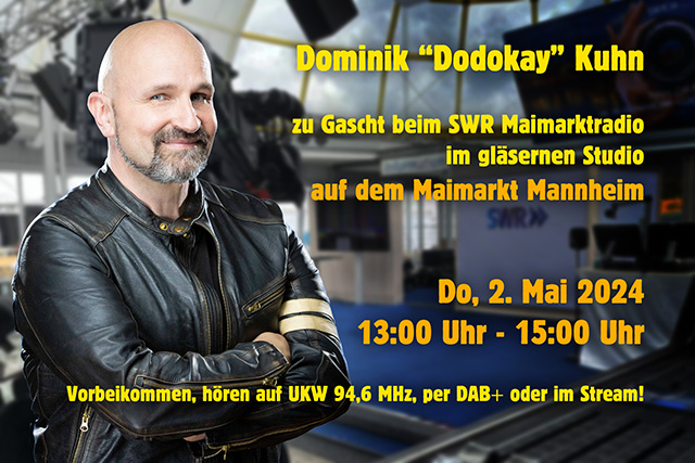 Dodokay Dominik Kuhn SWR Maimarktradio Gläsernes Studio Dodokay Dominik Kuhn SWR Maimarktradio Gläsernes Studio