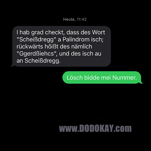 Dodokay Palindrom Scheißdregg Dodokay Palindrom Scheißdregg